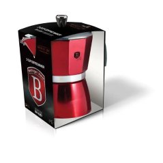 Kávovar na espresso pre 3 osoby Berlingerhaus Metallic Line Burgundy BH-6387