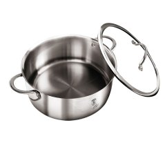 Nerezový kastról 4,5 L s pokrievkou Ø 24 cm Berlingerhaus Eternal Collection BH-7428
