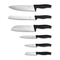 Sada kuchynských nožov 6 dielna Berlingerhaus Matte Black Collection BH-2950