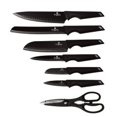 Sada kuchynských nožov s nožnicami 7 dielna Berlingerhaus Black Silver Collection BH-2689