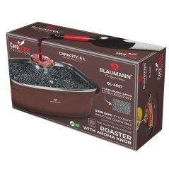Pekáč 32 cm se skleněnou poklicí a aroma držadlem Blaumann Cera Stone Collection BL-4097