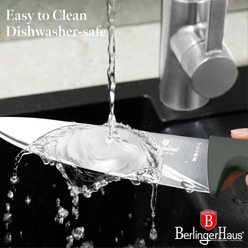 Sada kuchynských nožov 6 dielna Berlingerhaus Matte Green Collection BH-3138