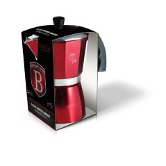 Kávovar na espresso pre 9 osôb Berlingerhaus Metallic Line Burgundy BH-1980