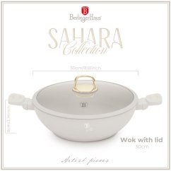 Wok s pokrievkou 30 cm Berlingerhaus Sahara Collection BH-8065