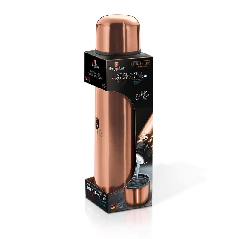 Termoska nerezová vákuová 0,75L Berlingerhaus Metallic Line Rose Gold BH-1755N