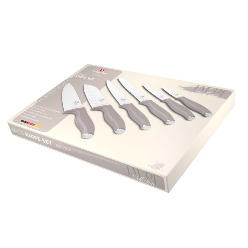 Sada kuchyňských nožů 6 dílná Berlingerhaus Taupe Collection BH-2953