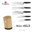 6 pcs knife set with bamboo stand Berlingerhaus Matte Black Collection BH-3136