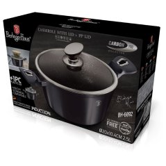Kastról 2,5 L s mramorovým povrchom 20 cm Berlingerhaus Metallic Line Carbon Pro Edition BH-6892