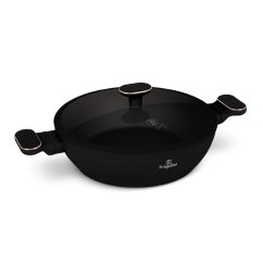 Plytký kastról 3,8 L s pokrievkou 28 cm Berlingerhaus Black Rose Collection BH-8356