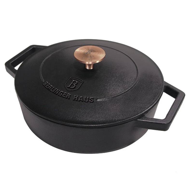 Ťažký liatinový hrniec s vekom Ø 26 cm 2,57 L Berlingerhaus Strong Mold Seria BH-6493