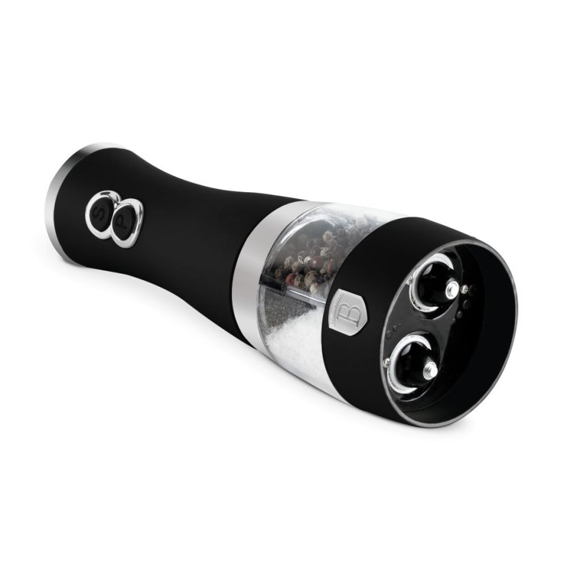Elektrický mlýnek na sůl a pepř 2v1 Berlingerhaus Black Vantage Collection/Matte Black Collection/Black Silver Collection BH-9647A