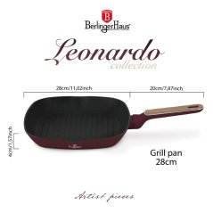 Grilovacia panvica 28x28 cm Berlingerhaus Leonardo Nordic Collection BH-8297