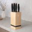 6 pcs knife set with bamboo stand Berlingerhaus Black Rose Collection BH-2970