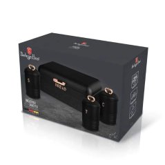 Chlebník s 3 dielnou sadou dóz na potraviny Berlingerhaus Monaco Collection BH-6753