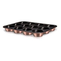 Forma na muffiny s titanovým povrchom 12 ks Berlingerhaus Metallic Line Rose Gold BH-6473