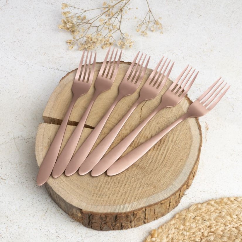 Příbor sada 24 kusů Berlingerhaus Metallic Line Special Rose Gold BH-3076