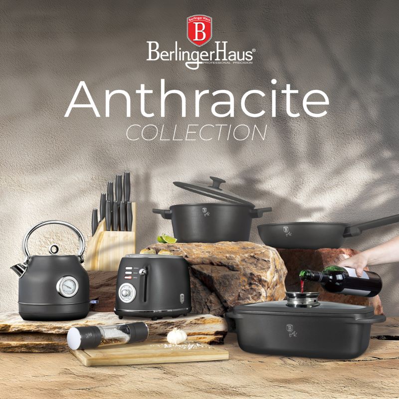 13 pcs cookware set Berlingerhaus Anthracite Collection BH-8252N