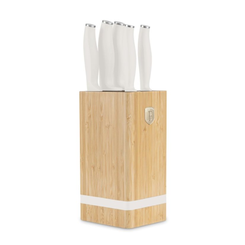 Sada kuchynských nožov s bambusovým stojanom 6 dielna Berlingerhaus Sahara Collection BH-2973