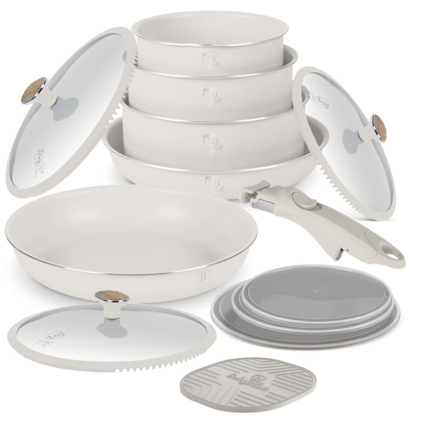 13 pcs cookware set Berlingerhaus Sahara Nordic Collection BH-8420