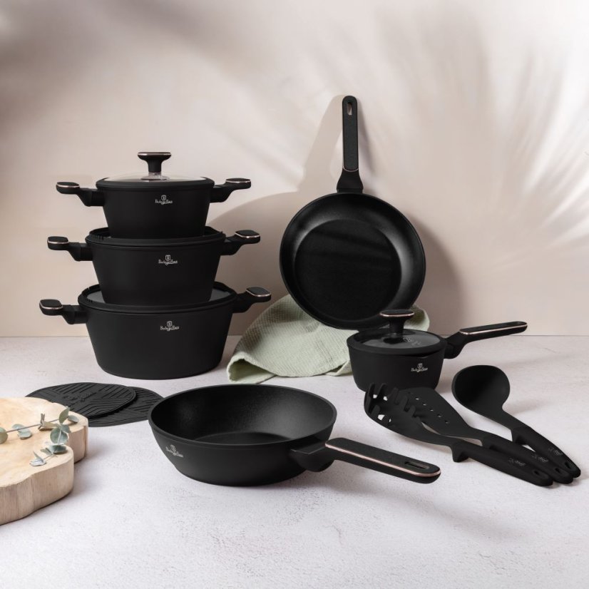 Sada hrnců 15 dílná Berlingerhaus Black Rose Collection BH-8363