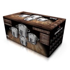 Sada nerezových hrncov 8 dielna Blaumann Gourmet Line BL-3115