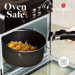 Sada varných a zapekacích mís s odnímateľnou rukoväťou 13 dielna vhodná do rúry do 220°C Berlingerhaus Anthracite Collection BH-8252N