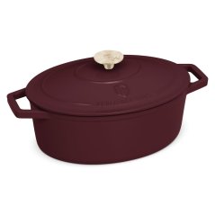 Ťažký liatinový oválny hrniec s vekom 4,65 L Berlingerhaus Leonardo Collection BH-6543