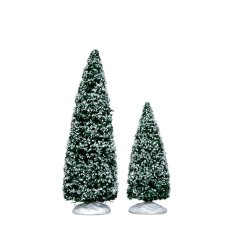 Trees Lemax 34665 Snowy Juniper Tree, Medium & Small, Set Of 2