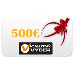Darčekový kupón v hodnote 500 €