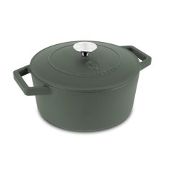 Ťažký liatinový hrniec s vekom Ø 24 cm 4,35 L Berlingerhaus Matte Green Collection BH-6544