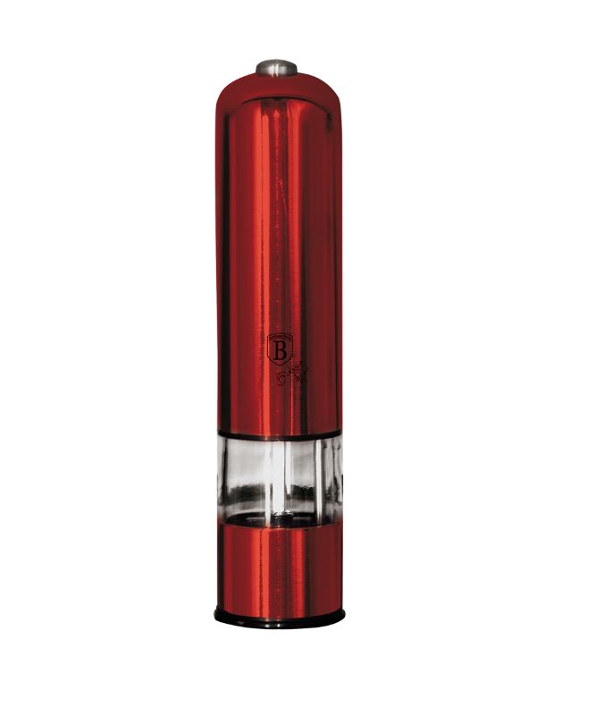 Elektrický mlynček na soľ a korenie 2 dielna sada Berlingerhaus Metallic Line Burgundy BH-7217