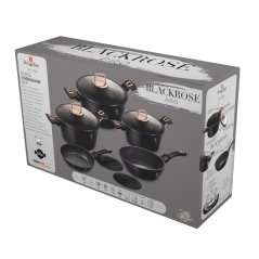 Sada hrncov s mramorovým povrchom 10 dielna Berlingerhaus Black Rose Collection BH-8168