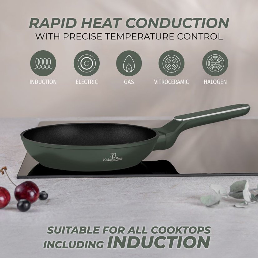Sada 3 pánví Berlingerhaus Matte Green Collection BH-8206