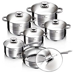 Sada nerezových hrncov 12 dielna Blaumann Gourmet Line BL-1031