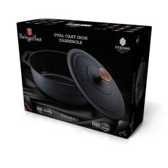Ťažký liatinový oválny hrniec s vekom 4,65 L Berlingerhaus Strong Mold Seria BH-6494