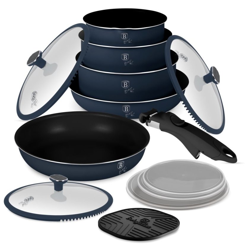 13 pcs cookware set Berlingerhaus Deep Sea Collection BH-8417