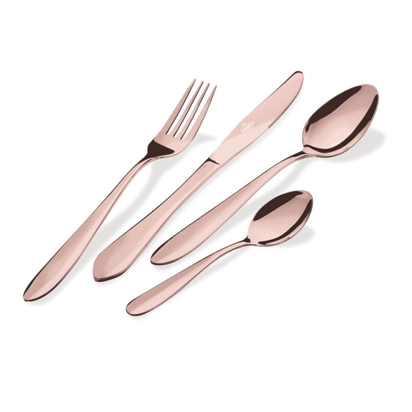Příbor sada 24 kusů Berlingerhaus Metallic Line Special Rose Gold BH-3076