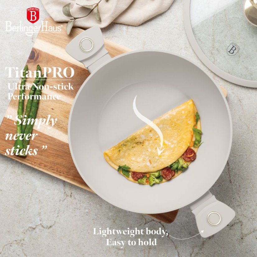 Wok s pokrievkou 30 cm Berlingerhaus Sahara Collection BH-8065