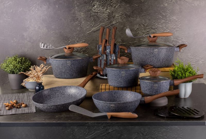 Bambusové podložky na krájanie v stojane sada 5ks Berlingerhaus Forest Line BH-7213