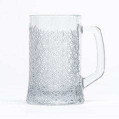 Ručne brúsený pohár na pivo Braňo 500 ml