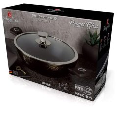 Plytký kastról 2,3 L na indukciu s titanovým povrchom 24 cm Berlingerhaus Primal Gloss Collection BH-6576