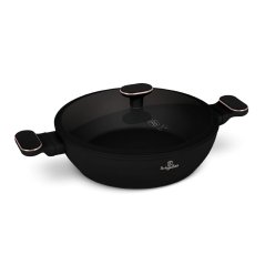 Nízký kastrol 3,8 L s poklicí 28 cm Berlingerhaus Black Rose Collection BH-8356