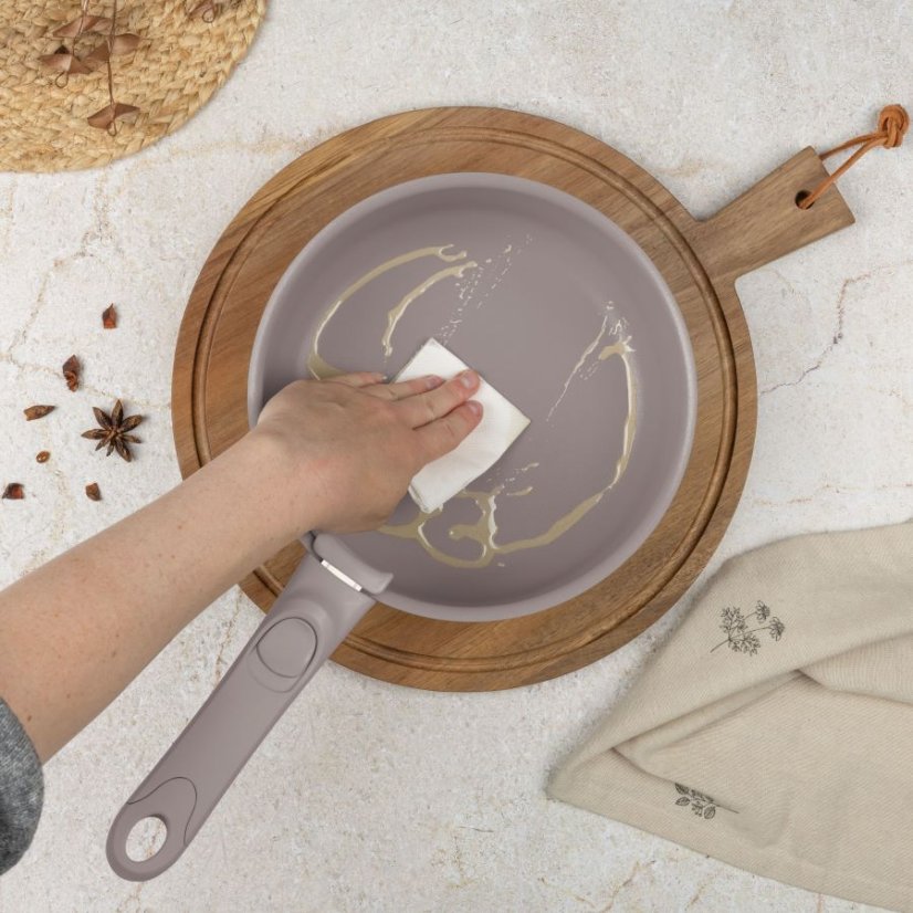 Sada varných a zapékacích mís s odnímatelnou rukojetí 13 dílná vhodná do trouby do 220°C Berlingerhaus Taupe Nordic Collection BH-8422