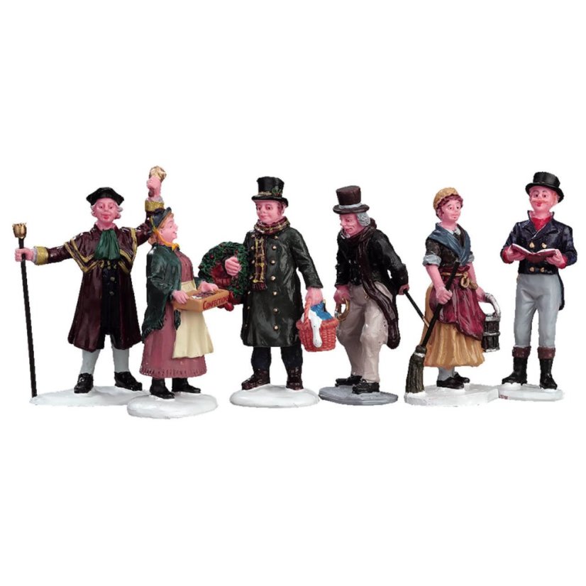 Figúrky Lemax 92356   Figúrky dedinských ľudí 6 dielny set
