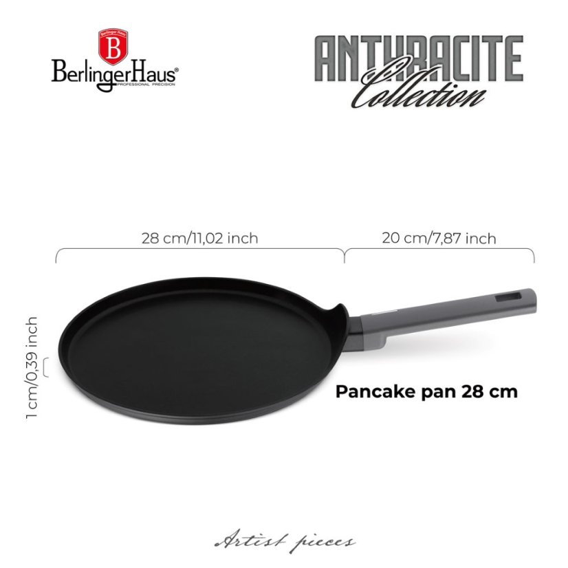 Panvica na palacinky 28 cm Berlingerhaus Anthracite Collection BH-8116