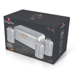 Chlebník s 3 dielnou sadou dóz na potraviny Berlingerhaus Moonlight Edition BH-6755