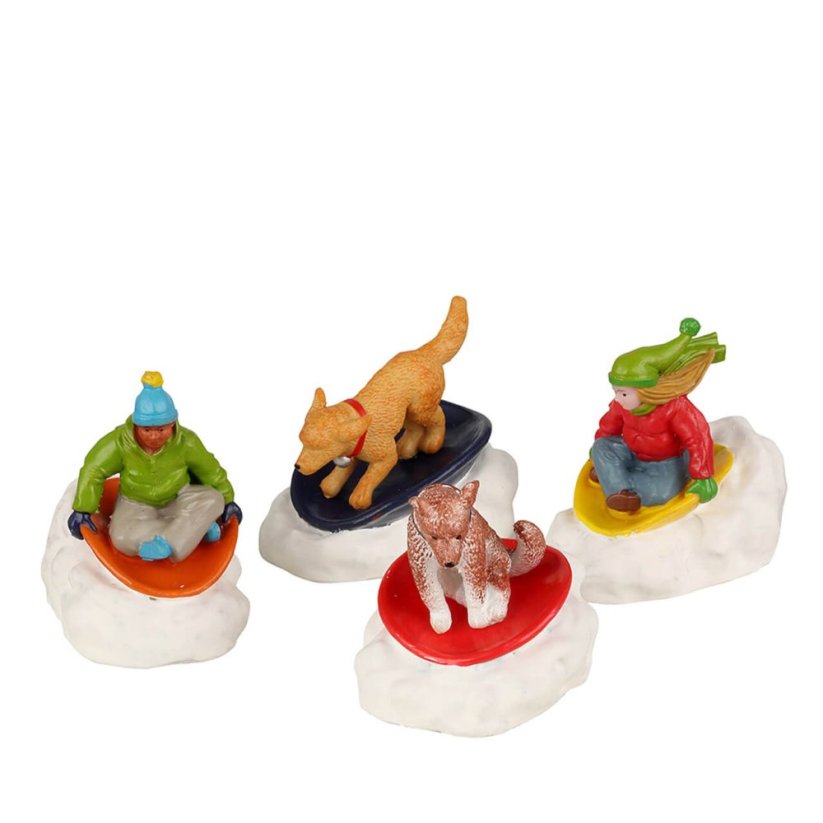 Figurines Lemax 22121 Dog Snow Saucer Fun