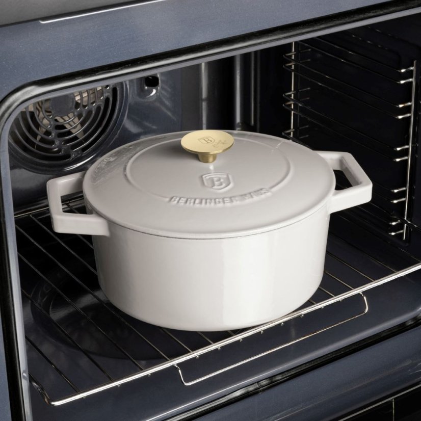 Ťažký liatinový hrniec s vekom Ø 24 cm 4,35 L Berlingerhaus Sahara Collection BH-6528