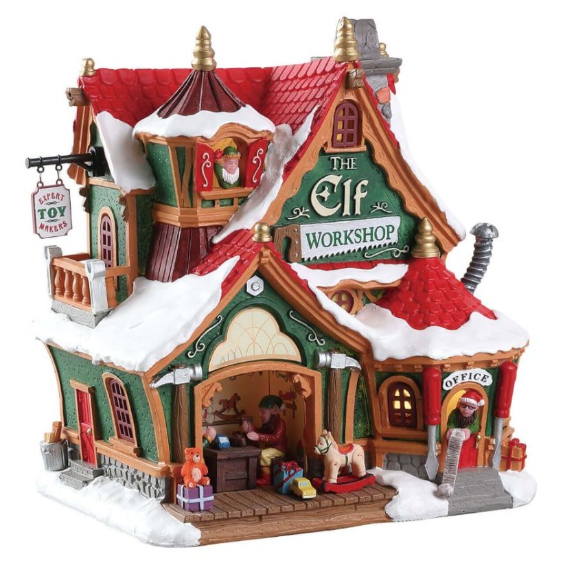 Lighted Building Lemax 75291 The Elf Workshop