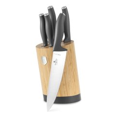 Sada kuchyňských nožů s bambusovým stojanem 6 dílná Berlingerhaus Anthracite Collection BH-2672